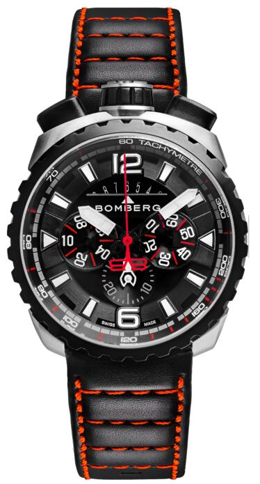 Bomberg Bolt-68 BS45CHSP.050-4.3 Black & Red Chronograph Replica watch